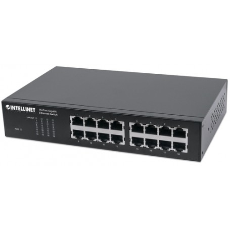 Intellinet 561068 switch di rete Non gestito L2 Gigabit Ethernet (10/100/1000) 1U Nero (561068)