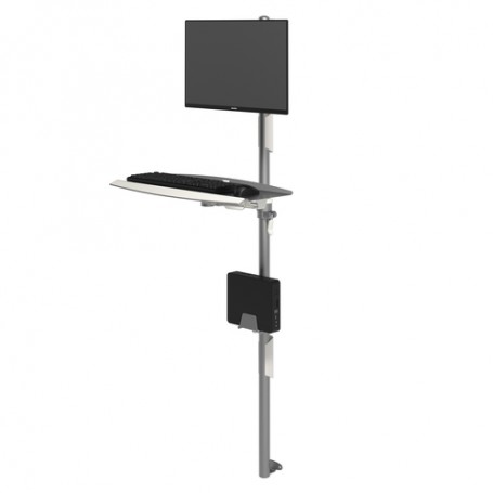 Dataflex 52.732 carrello e supporto multimediale Argento Pannello piatto (52.732)