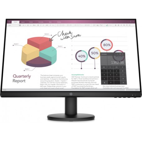 HP P24v G4 60,5 cm (23.8") 1920 x 1080 Pixel Full HD Nero (9TT78AA)