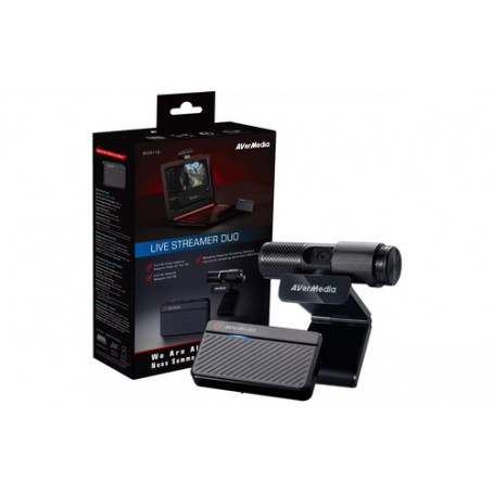 AVerMedia BO311D Live Streamer DUO webcam 2 MP 1920 x 1080 Pixel USB 2.0 Nero (61BO311D00AM)