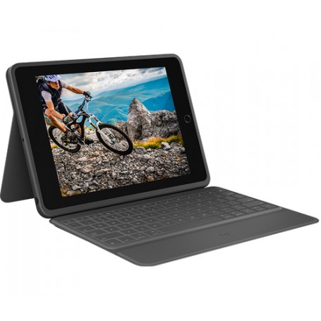 Logitech Rugged Folio Grafite USB tipo-C QWERTY Inglese UK (920-009319)