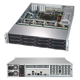 Supermicro SuperStorage Server 5029P-E1CTR12L Intel C622 LGA 3647 (Socket P) Armadio (2U) Nero (SSG-5029P-E1CTR12L)