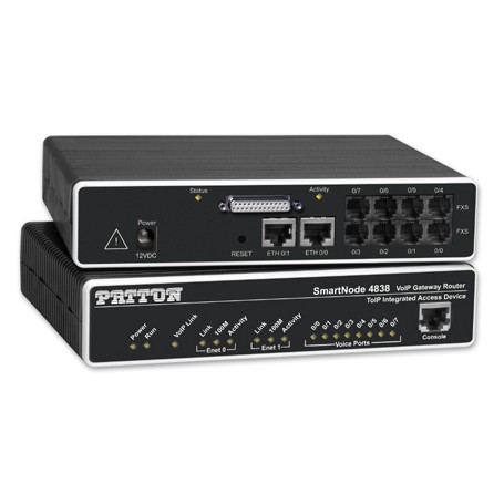 Patton SmartNode 4838 gateway/controller 10, 100 Mbit/s (SN4838/4JS4JOD/EUI)