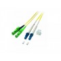 Alcasa LW-725EAL cavo a fibre ottiche 25 m E-2000 (APC) LC I-V(ZN) H OS2 Giallo (LW-725EAL)
