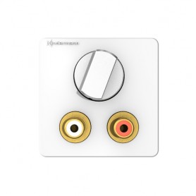 Kindermann 7456000518 presa energia 2 x RCA Bianco (7456000518)