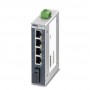 Phoenix Contact SFNB 4TX/FX Non gestito Fast Ethernet (10/100) Alluminio (2891027)