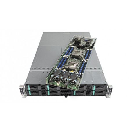 Intel VRN2224THY2 sistema barebone per server Intel® C612 LGA 2011-v3 Armadio (2U) Nero, Argento (VRN2224THY2)