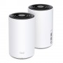 TP-LINK Deco X68 (2-pack) Banda tripla (2.4 GHz/5 GHz/5 GHz) Wi-Fi 6 (802.11ax) Nero, Bianco Interno (DECO X68(2-PACK))