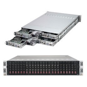 Supermicro SuperServer 2028TR-H72R Intel® C612 LGA 2011 (Socket R) Armadio (2U) Nero (SYS-2028TR-H72R)