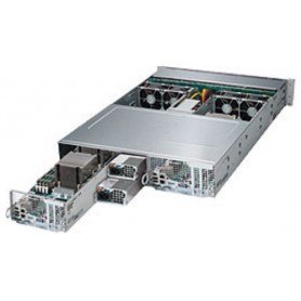Supermicro 6028TP-DNCR Intel® C612 LGA 2011 (Socket R) Armadio (2U) Nero, Argento (SYS-6028TP-DNCR)