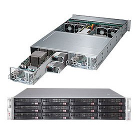 Supermicro 6028TP-DNCFR Intel® C612 LGA 2011 (Socket R) Armadio (2U) Nero (SYS-6028TP-DNCFR)