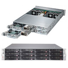 Supermicro SuperServer 6028TP-HTFR Intel® C612 LGA 2011 (Socket R) Armadio (2U) Nero (SYS-6028TP-HTFR)
