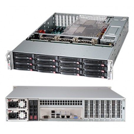 Supermicro 826BA-R1K28LPB Supporto Nero 1280 W (CSE-826BA-R1K28LPB)