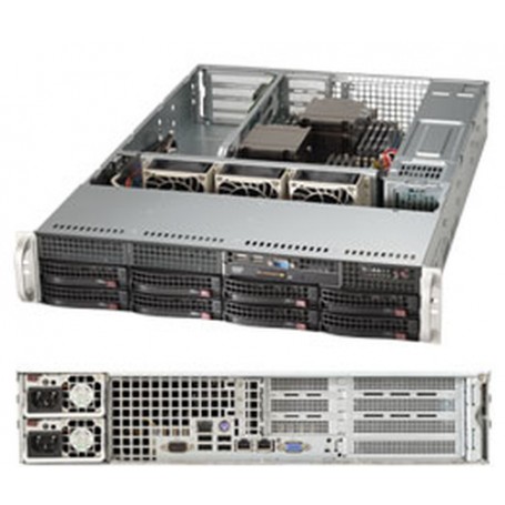 Supermicro Superserver 6027B-URF Intel® C602 LGA 1356 (Presa B2) Armadio (2U) Nero (SYS-6027B-URF)