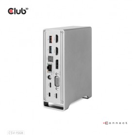 CLUB3D CSV-1568 replicatore di porte e docking station per notebook USB 3.2 Gen 2 (3.1 Gen 2) Type-C Metallico (CSV-1568)