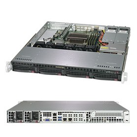 Supermicro SuperServer 5019C-MR Intel C246 LGA 1151 (Presa H4) Rack (1U) Nero (SYS-5019C-MR)