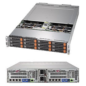 Supermicro SuperServer 6029BT-DNC0R Intel® C621 LGA 3647 (Socket P) Armadio (2U) Nero (SYS-6029BT-DNC0R)