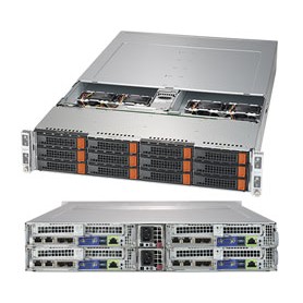 Supermicro SuperServer 6029BT-HNC0R Intel® C621 LGA 3647 (Socket P) Armadio (2U) Nero (SYS-6029BT-HNC0R)