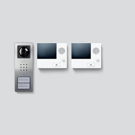 Siedle SET CVB 850-2 E/W sistema per video-citofono 8,89 cm (3.5") Acciaio inossidabile, Bianco (210008747-00)