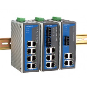 Moxa EtherDevice™ Switch EDS-308, 1 x multi, SC connector Non gestito (EDS-308-M-SC-T)