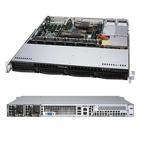 Supermicro SYS-6019P-MTR sistema barebone per server Intel® C621 LGA 3647 (Socket P) Rack (1U) Nero (SYS-6019P-MTR)