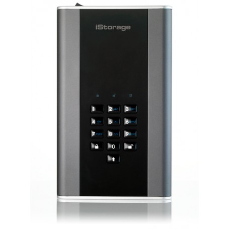 iStorage diskAshur DT 2 disco rigido esterno 8000 GB Nero, Grafite (IS-DT2-256-8000-C-G)