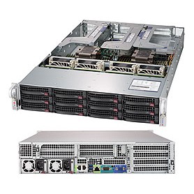 Supermicro SuperServer 6029U-TRT Intel® C621 LGA 3647 (Socket P) Armadio (2U) Nero (SYS-6029U-TRT)