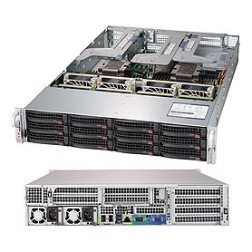 Supermicro SuperServer 6029U-E1CRTP Intel® C621 LGA 3647 (Socket P) Armadio (2U) Nero (SYS-6029U-E1CRTP)