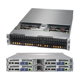 Supermicro SuperServer 2029BT-HNC0R Intel® C621 LGA 3647 (Socket P) Armadio (2U) Nero (SYS-2029BT-HNC0R)