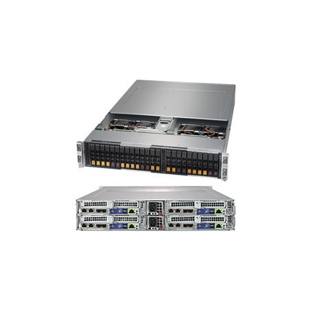 Supermicro SuperServer 2029BT-HNC0R Intel® C621 LGA 3647 (Socket P) Armadio (2U) Nero (SYS-2029BT-HNC0R)