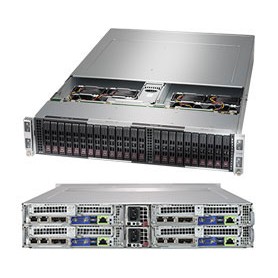 Supermicro SuperServer 2029BT-HTR Intel® C621 LGA 3647 (Socket P) Armadio (2U) Nero (SYS-2029BT-HTR)