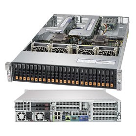 Supermicro SYS-2029U-TN24R4T sistema barebone per server Intel® C621 LGA 3647 (Socket P) Armadio (2U) Nero (SYS-2029U-TN24R4T)