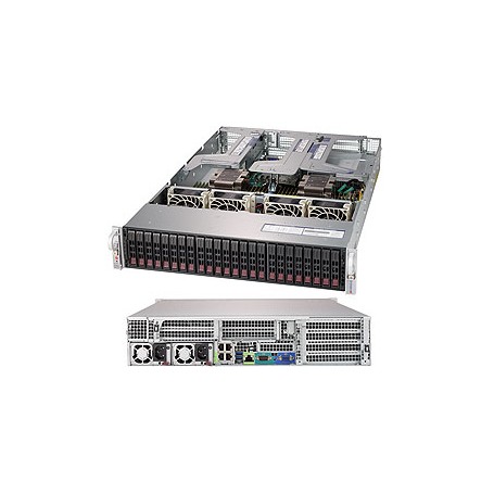 Supermicro SYS-2029U-E1CR4 sistema barebone per server Intel® C621 LGA 3647 (Socket P) Armadio (2U) Nero (SYS-2029U-E1CR4)