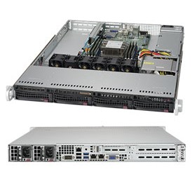 Supermicro SuperServer 5019P-WT Intel C622 LGA 3647 (Socket P) Rack (1U) Nero (SYS-5019P-WT)