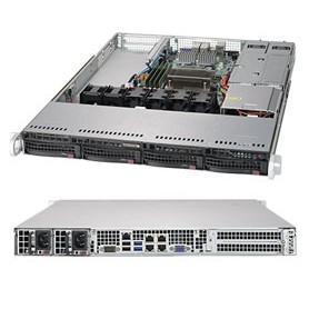Supermicro SuperServer 5019S-W4TR Intel® C236 LGA 1151 (Presa H4) Rack (1U) Nero (SYS-5019S-W4TR)