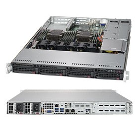 Supermicro SuperServer 6019P-WTR Intel® C621 LGA 3647 (Socket P) Rack (1U) Nero (SYS-6019P-WTR)