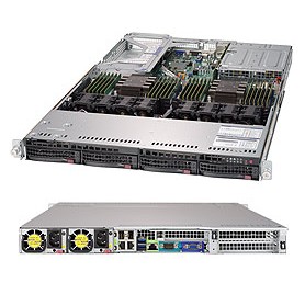Supermicro SYS-6019U-TRTP2 sistema barebone per server Intel® C621 LGA 3647 (Socket P) Rack (1U) Nero (SYS-6019U-TRTP2)