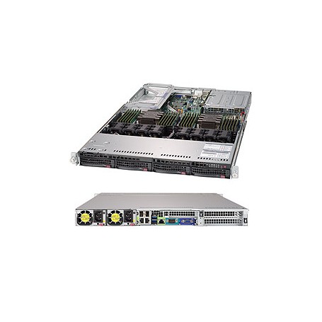 Supermicro SYS-6019U-TRTP2 sistema barebone per server Intel® C621 LGA 3647 (Socket P) Rack (1U) Nero (SYS-6019U-TRTP2)