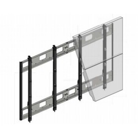 Hagor VWR-2x2 Landscape 139,7 cm (55") Nero, Argento (5380)