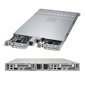 Supermicro SuperServer 1028TP-DTTR Intel® C612 LGA 2011 (Socket R) Rack (1U) Nero (SYS-1028TP-DTTR)
