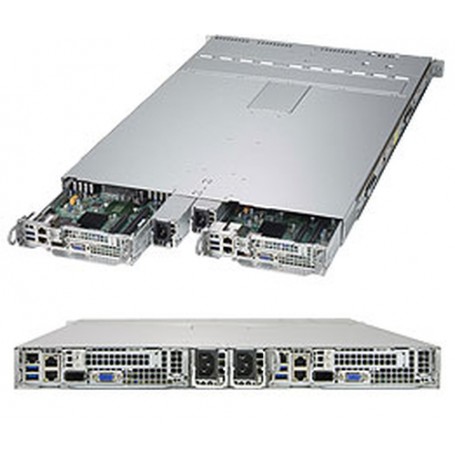 Supermicro 1028TP-DC1FR Intel® C612 LGA 2011 (Socket R) Rack (1U) Nero (SYS-1028TP-DC1FR)