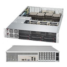 Supermicro 8028B-C0R4FT LGA 2011 (Socket R) Armadio (2U) Nero (SYS-8028B-C0R4FT)