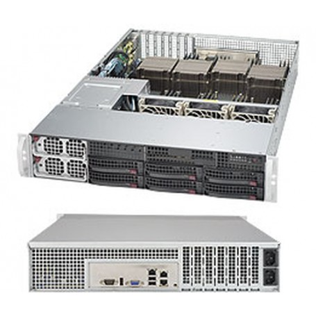 Supermicro 8028B-C0R4FT LGA 2011 (Socket R) Armadio (2U) Nero (SYS-8028B-C0R4FT)