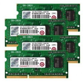 Transcend JetRam 16GB KIT (4GB x 4) memoria 4 x 4 GB DDR3 1600 MHz (TS16GJMA584H)