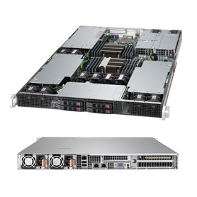 Supermicro SuperServer 1027GR-72R2 Intel® C602 LGA 2011 (Socket R) Rack (1U) Nero (SYS-1027GR-72R2+)