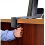 Ergotron WorkFit-S, Single LD with Worksurface+ Nero Pannello piatto Supporto multimediale (33-350-200)