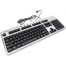 HP 271123-001 tastiera USB QWERTY Inglese US Nero, Argento (271123-001)