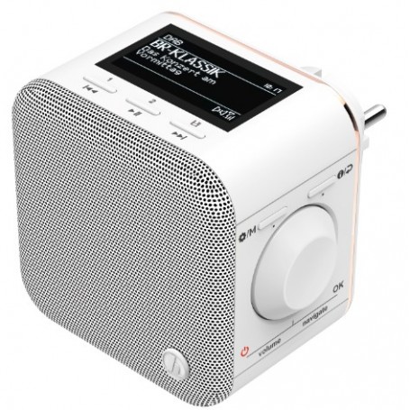 Hama DR40BT-PlugIn Portatile Analogico e digitale Bianco (00054871)