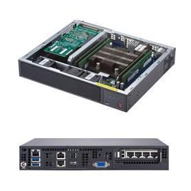 Supermicro SYS-E300-9D sistema barebone per server Intel SoC Nero (SYS-E300-9D)