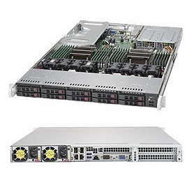 Supermicro SuperServer 1029U-E1CR4 Intel® C621 LGA 3647 (Socket P) Rack (1U) Nero (SYS-1029U-E1CR4)